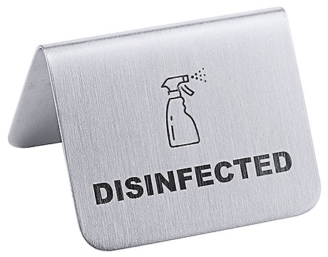 1053/044 DISINFECTED Sign