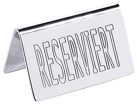 1055/001 Reserved Table Sign