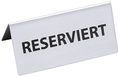 1056/120 Reserved Table Sign