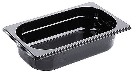 3814/065 Black Polycarbonate GN Containers