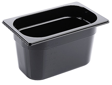 3814/150 Black Polycarbonate GN Containers