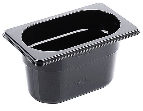 3819/100 Black Polycarbonate GN Containers