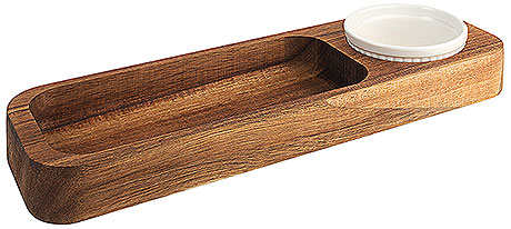 3870/300 Acacia Wood Dip Set