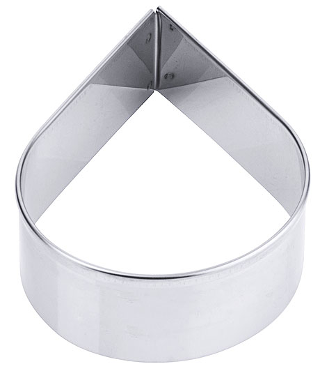 4037/100 Teardrop Plain Cookie Cutter