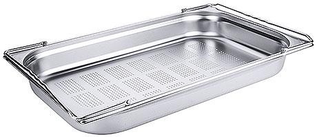 6211/065 Perforated GN Containers with Folding Handles