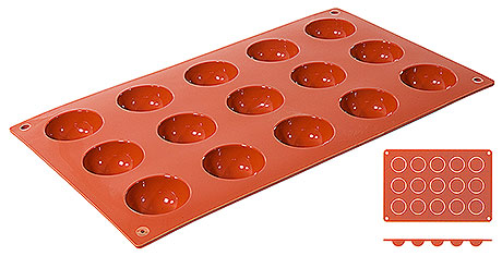 6630/415 Non-Stick Hemispherical Moulds