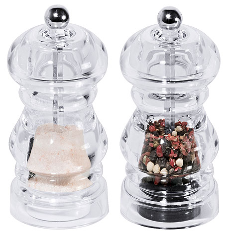 6788/120 Acrylic Salt &  Peppermill Set