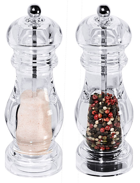 6788/175 Acrylic Salt &  Peppermill Set