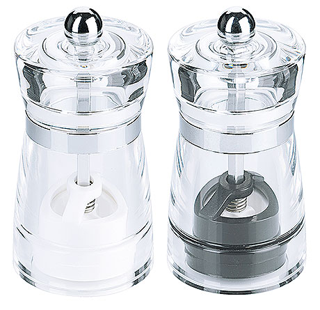 6795/100 Acrylic Salt &  Peppermill Set
