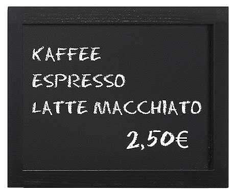 7680/040 Menu Board, black