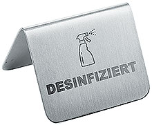 DISINFECTED Sign