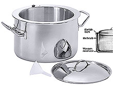 Sauce Warmer/
Bain Marie Pot