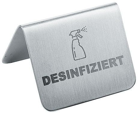 DISINFECTED Sign