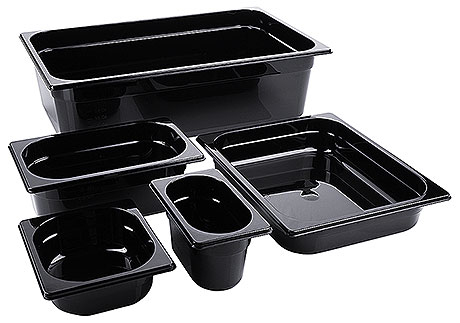 Black Polycarbonate GN Containers