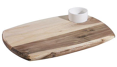 Acacia Board Dip Set