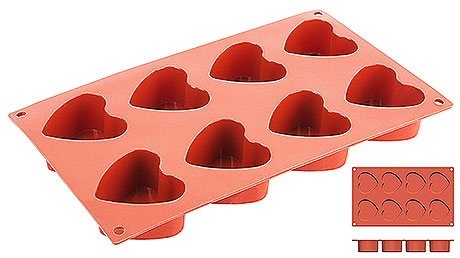 6648/060 Non-Stick Heart Moulds