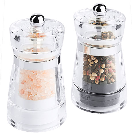 Acrylic Salt & Peppermill Set