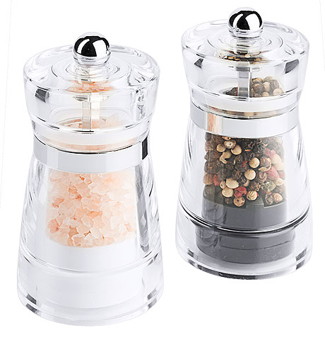 Acrylic Salt &  Peppermill Set